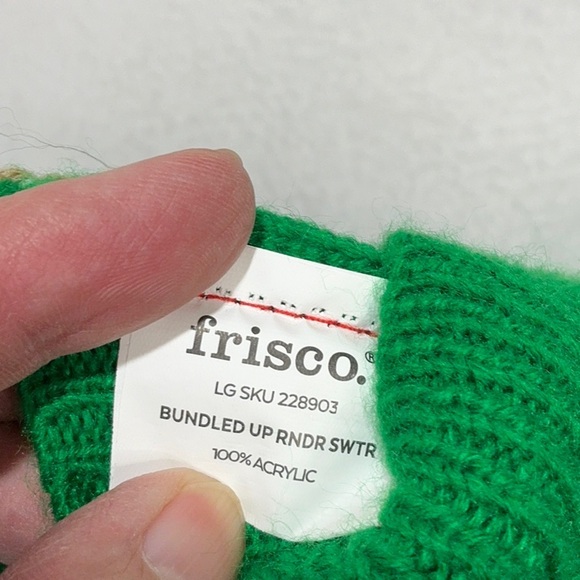 Reindeer Holiday Dog Christmas Sweater - Picture 7 of 7